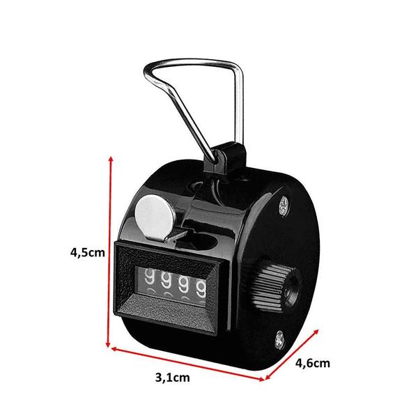 Imagem de Contador Manual De Pessoas 4 Dígitos Controle Entrada Fácil de Usar 101