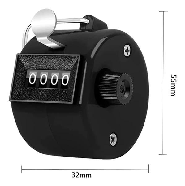 Imagem de Contador Manual Numérico 4 Dígitos Passos Pessoas Produtos