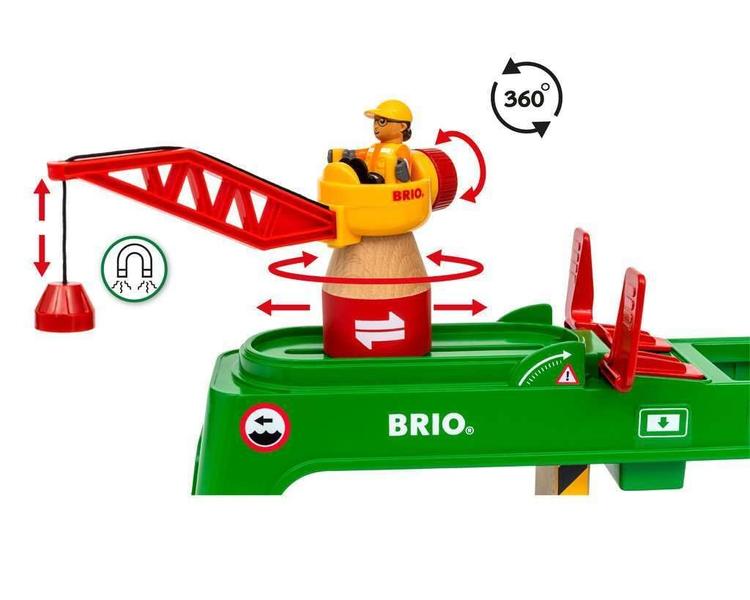 Imagem de Container Crane Toy BRIO Brio Magnetic Hook 3 anos ou mais