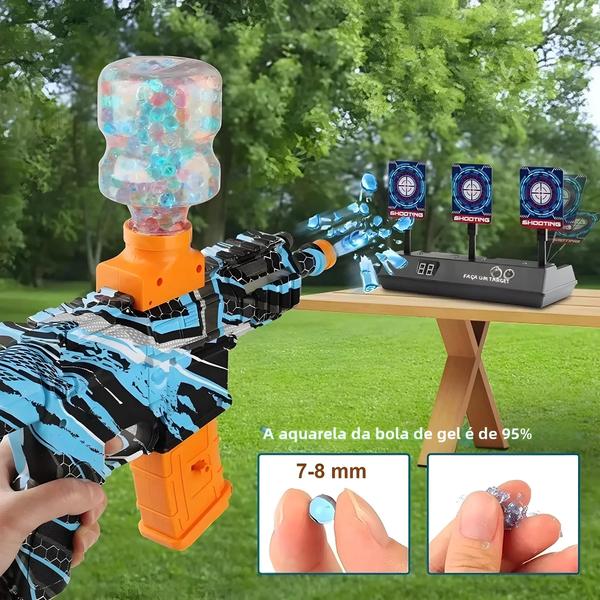 Contas de Água em Gel Não Tóxicas (7-8mm) - 20.000 Unidades para Pistola de Gel e Solo de Cristal Imagem de Contas de Água em Gel Não Tóxicas (7-8mm) - 20.000 Unidades para Pistola de Gel e Solo de Cristal