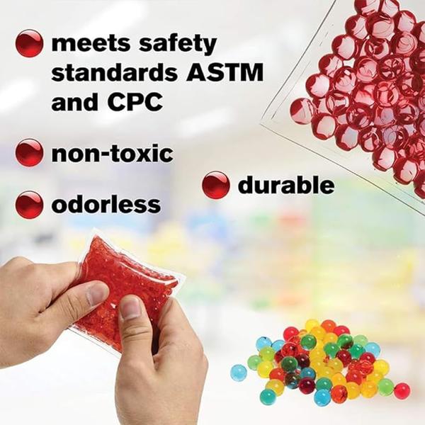 Contas de água sensorial Brinquedo para crianças 6 pacote, formas de aprender brinquedo para crianças, fidget bolas de estresse para autismo / alívio de ansiedade para adultos, sacos de feijão ótimo para cornhole jogando carnaval quintal jogo ao ar - LESONG Imagem de Contas de água sensorial Brinquedo para crianças 6 pacote, formas de aprender brinquedo para crianças, fidget bolas de estresse para autismo / alívio de ansiedade para adultos, sacos de feijão ótimo para cornhole jogando carnaval quintal jogo ao ar