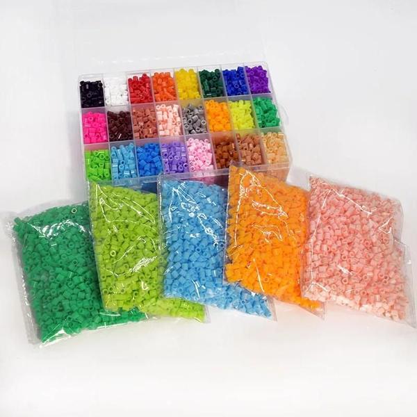 Contas de Fusível de 5mm para Crianças - Brinquedo DIY Educacional - Quebra-Cabeça de Pixels Imagem de Contas de Fusível de 5mm para Crianças - Brinquedo DIY Educacional - Quebra-Cabeça de Pixels