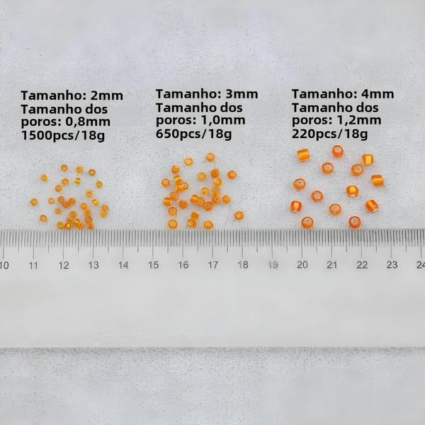 Imagem de Contas De Semente Internas Prateadas 3mm 650 Peças 18g Para Pulseiras Diy Colares Anéis Artesanato