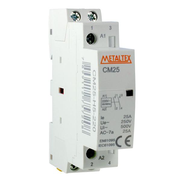 Imagem de Contator Modular 25A 220VCA 2NA CM25-H5-220 - METALTEX