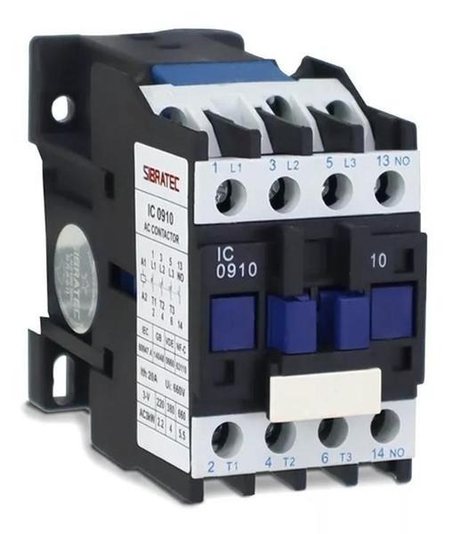 Imagem de Contator Tripolar 9a 0910 3p+1na 220v - SIBRATEC