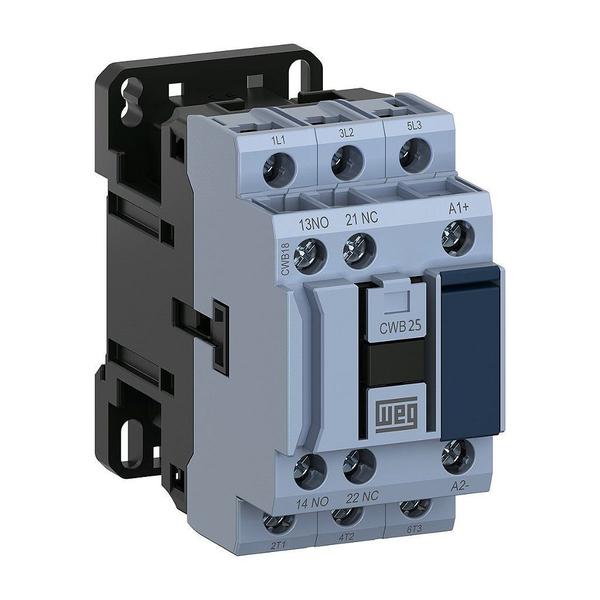 Imagem de Contator Tripolar CWB25-11-30 25A 220V 1NA + 1NF Weg