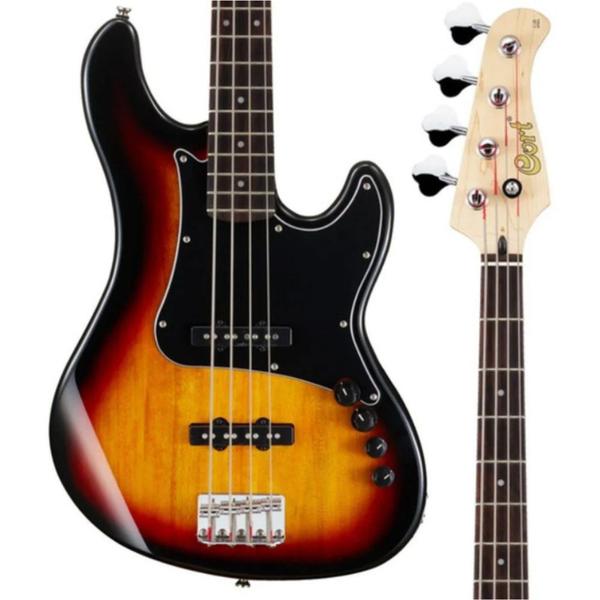 Imagem de Contrabaixo Cort 4 Cordas Jazz Bass GB 34JJ 3TS Sunburst