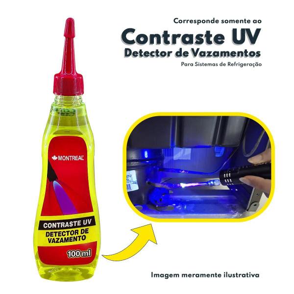 Imagem de Contraste UV Detector de Vazamento 100ml Montreal