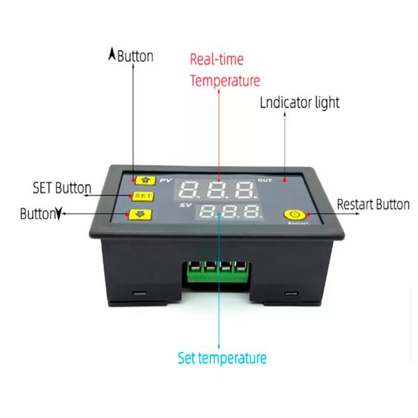 Imagem de Controlado Digital Bivolt Chocadeira Termostato W3230 Temperatura