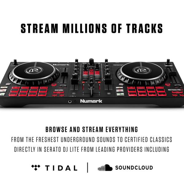 Controlador de DJ Numark Mixtrack Pro FX 2 Deck com Serato DJ