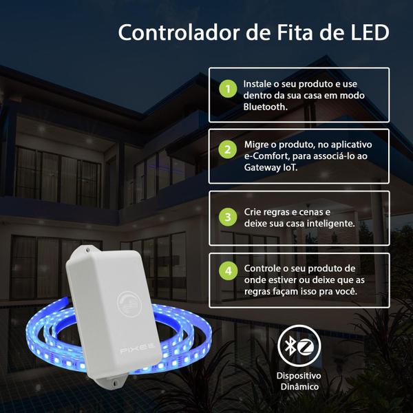 Imagem de Controlador de Fita de LED Bluetooth - Pixel TI - C011CRGB