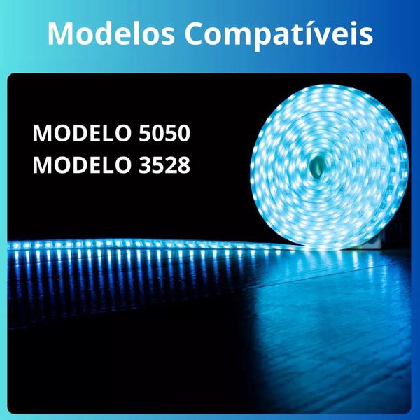 Imagem de Controlador De Fita Led Inteligente Wifi Adaptador Alexa