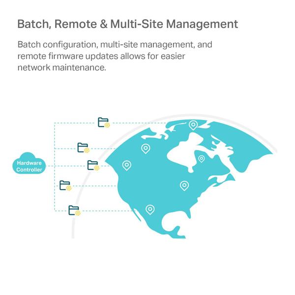 Imagem de Controlador de hardware TP-Link Omada OC200 SDN PoE 100 Devices