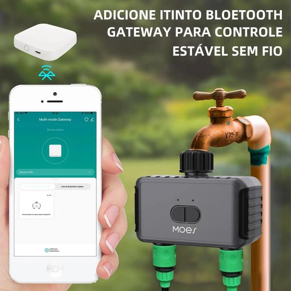 Imagem de Controlador De Irrigação Automático Programável Com Temporizador De Água Para Aspersor De Jardim