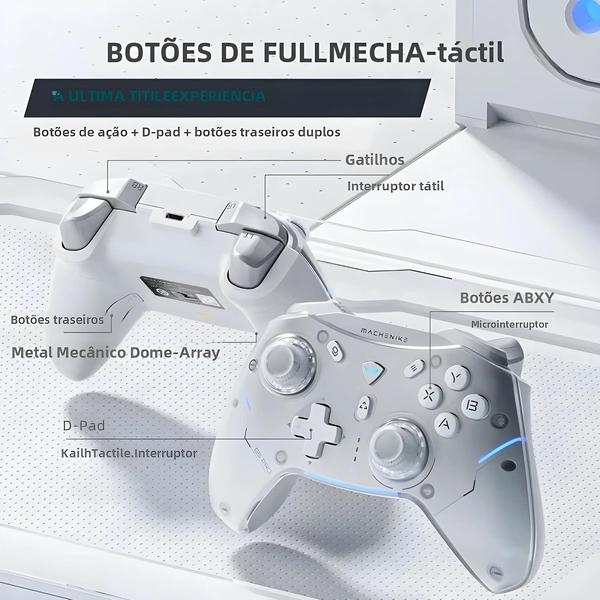 Imagem de Controlador de Jogos Machenike G5 Pro Elite - Sem Fio, Hall Trigger, para Switch, PC, Android e iOS