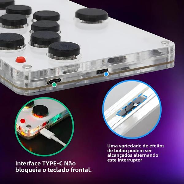 Imagem de Controlador de Teclado Hitbox WASD para PS4, Switch e PC - Compatível com XInput