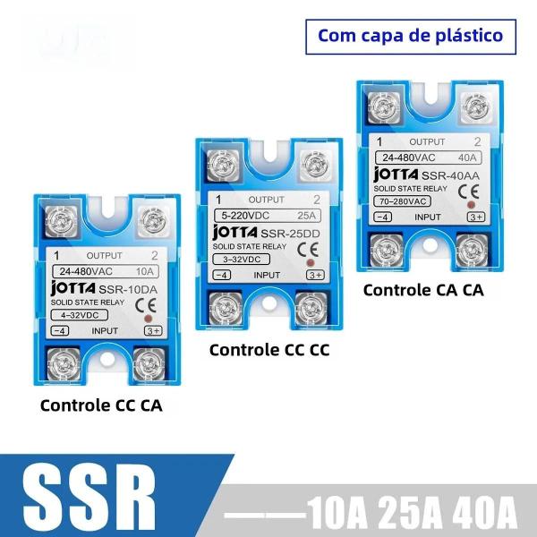 Imagem de Controlador de Temperatura SSR Monofásico - Módulos de Relé de Estado Sólido 10DA, 25DA, 40DA, 10AA, 25AA