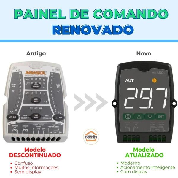 Controlador de Temperatura Termostato Digital Anasol 220V Imagem de Controlador de Temperatura Termostato Digital Anasol 220V