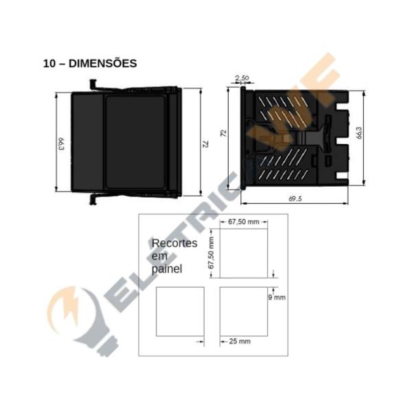 Imagem de Controlador de tempo e temperatura digital INV-20011/J - Inova ( NOVO MODELO YB1-11-J-H)