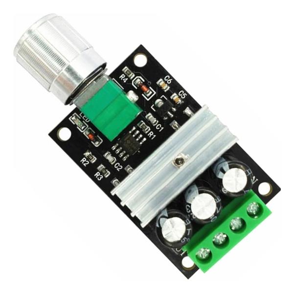 Imagem de Controlador De Velocidade Motor Dc 6v 12v 24v 28v 3a Pwm 80w Para Arduino