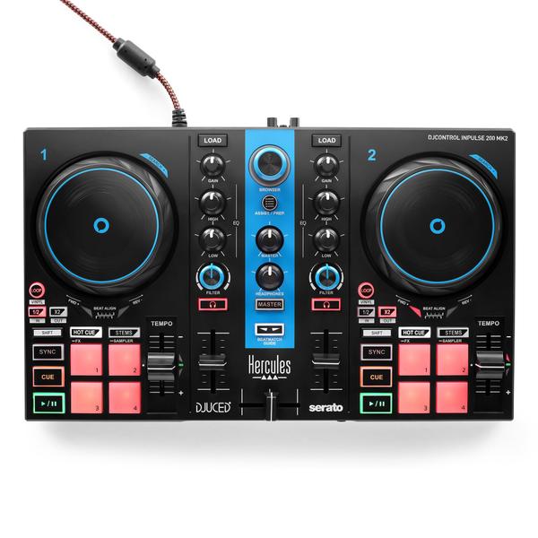 Controlador DJ Hercules DJControl Inpulse 200 MK2 - Azul Ártico