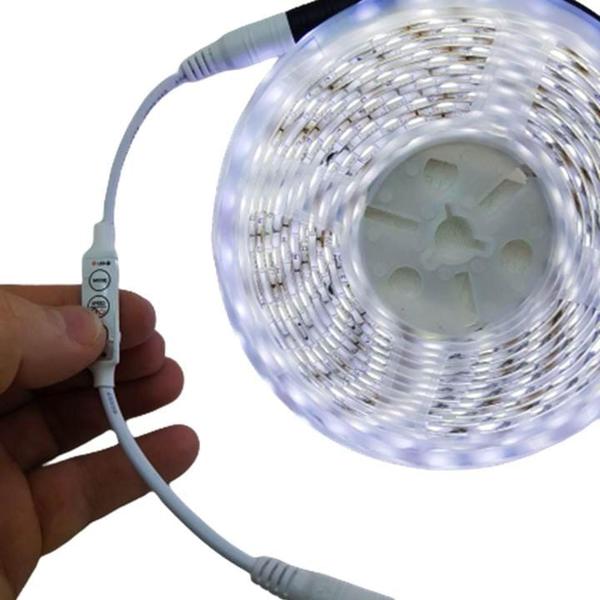 Imagem de Controlador Fita Led Luz Alta Baixa Strobo Pisca E Parada Mini Dimmer Universal Tb1032