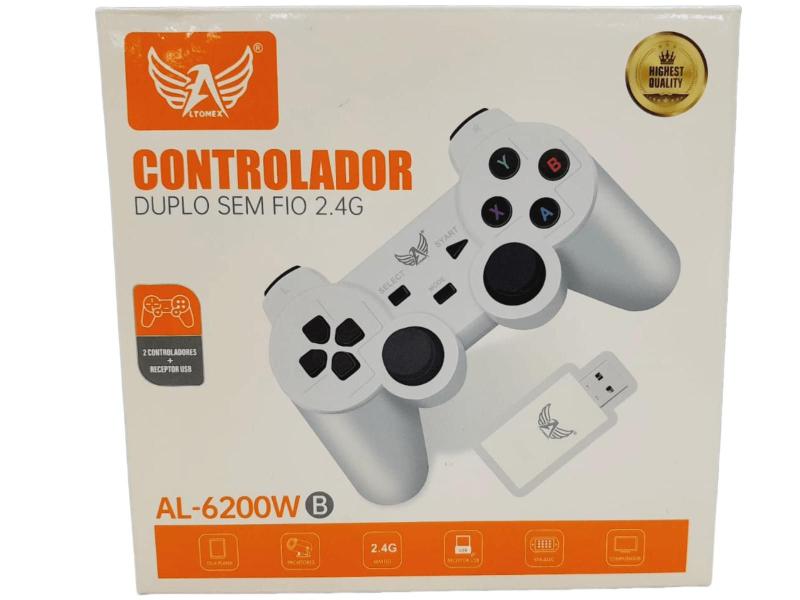Controlador Gamer Duplo sem fio 2.4 com +20000 Jogos Altomex
