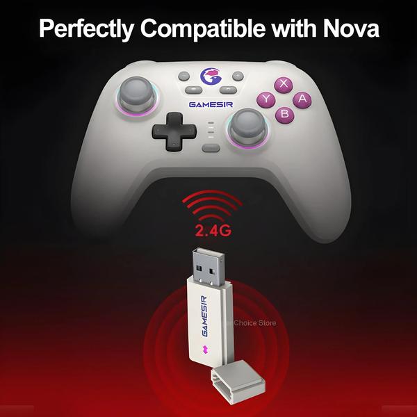 Imagem de Controlador GameSir Nova - Receptor 2.4G com Adaptador para Gamepad