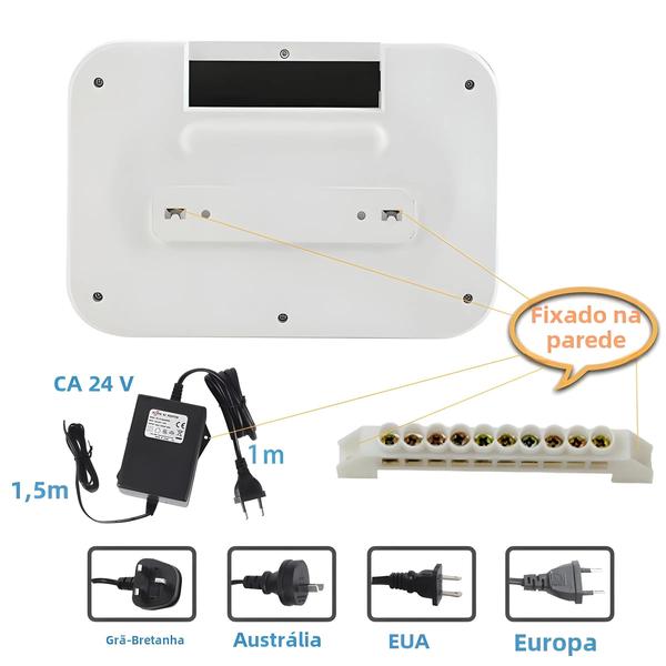 Imagem de Controlador Inteligente de Irrigação Wi-Fi - Sistema com Controle Remoto de 8 Zonas