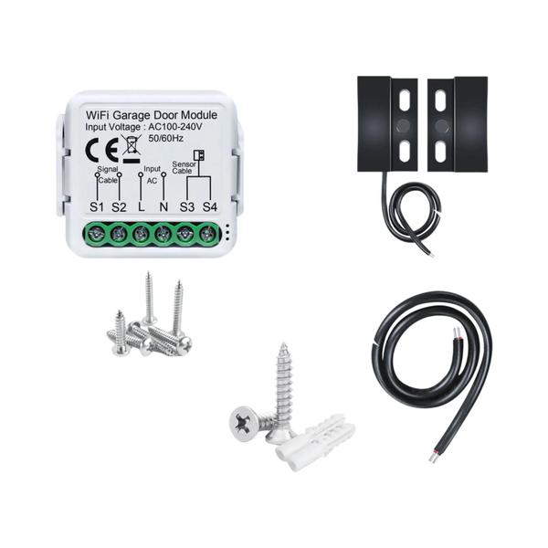 Imagem de Controlador Inteligente de Porta de Garagem Wi-Fi - Tuya App e Controle por Voz