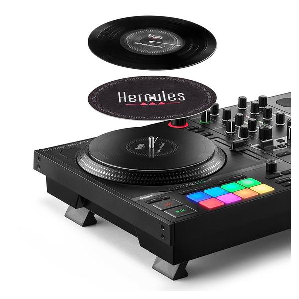 Controladora para DJ Hercules Inpulse T7, Serato, 8 Pads Controladora para DJ Hercules Inpulse T7, Serato, 8 Pads