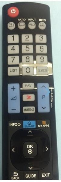 Imagem de Controle 7485 Para Tv 42lw6500 47lw6500 55lw6500 65lw6500 47lb7000 55lb7000 47lb7050 55lb7050