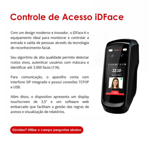 Controle Acesso Facial Id Face Control Id 3000 Faces El Imagem de Controle Acesso Facial Id Face Control Id 3000 Faces El