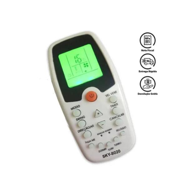 Controle ar condicionado todos komeco linksky sky8020 Imagem de Controle ar condicionado todos komeco linksky sky8020