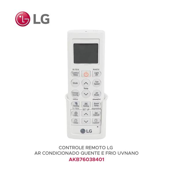 Imagem de Controle Ar LG AKB76038401 Quente Frio Uvnano Original