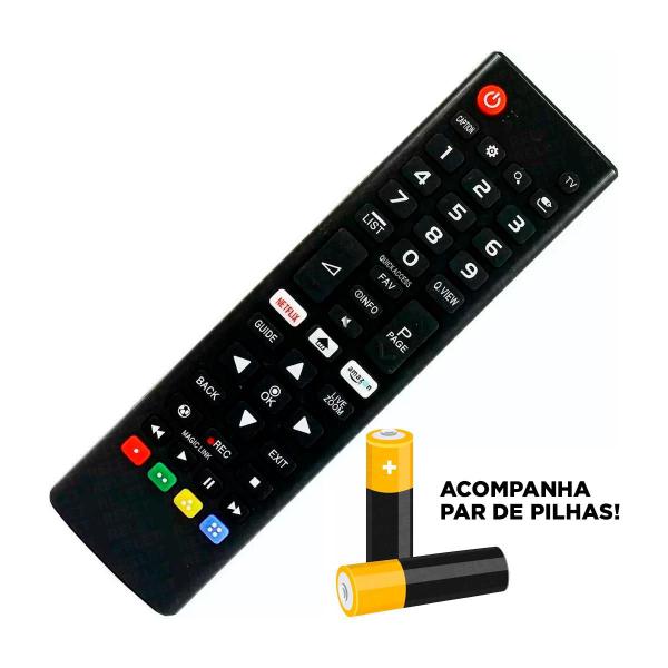 Imagem de Controle Compativel Com Smart Netflix Amazon + Pilhas