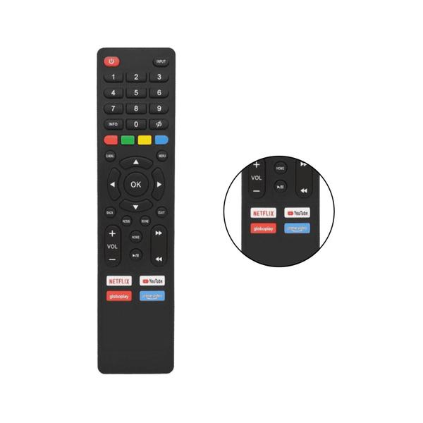 Imagem de Controle Compatível Multilaser Smart Tv Tl012 11 30 Tl035 20