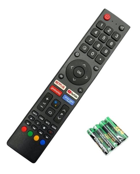 Imagem de Controle Compativel Philco 32 A 65 Polegadas Andrid Tv+Pilha