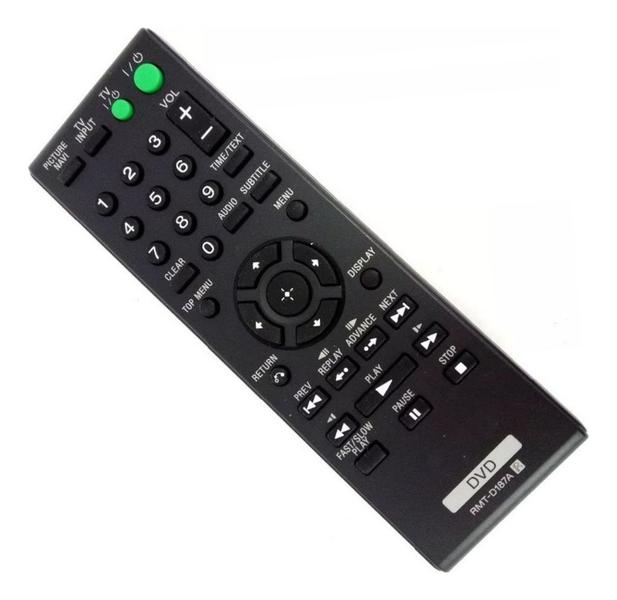 Imagem de Controle Compatível Sony Dvd Rmt-d187a Rmt-d198a