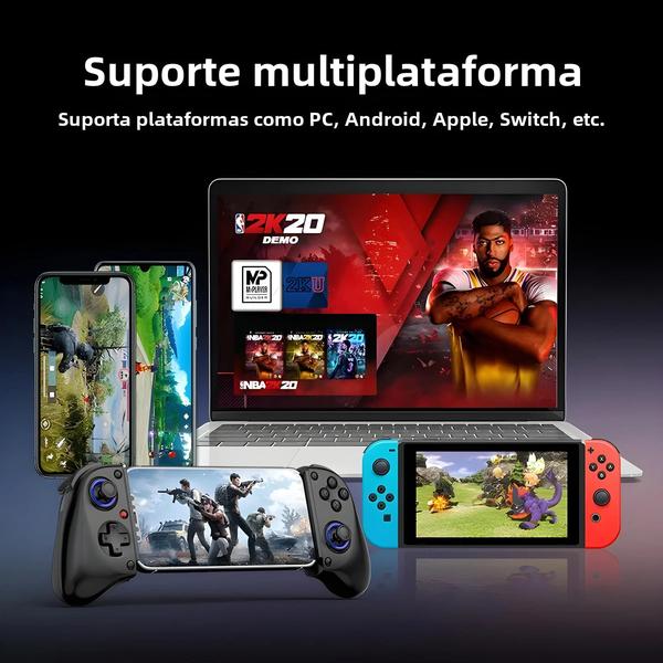 Imagem de Controle de Jogo Sem Fio - Compatível com Tablets, Switch, Android, iOS, PS3, PS4 e Xbox