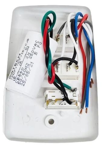 Imagem de Controle de Parede Para Ventilador De Teto Com 3 Velocidades com Capacitor 3uf + 7uf 127v