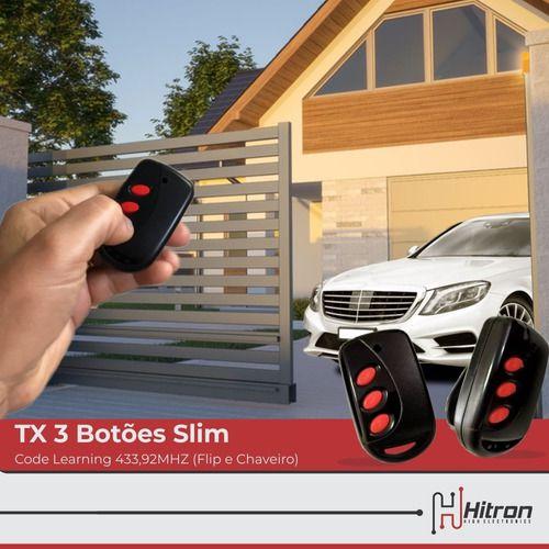 Controle De Portão Garagem Acionamento 433mhz Com Pilha - Hitron Imagem de Controle De Portão Garagem Acionamento 433mhz Com Pilha