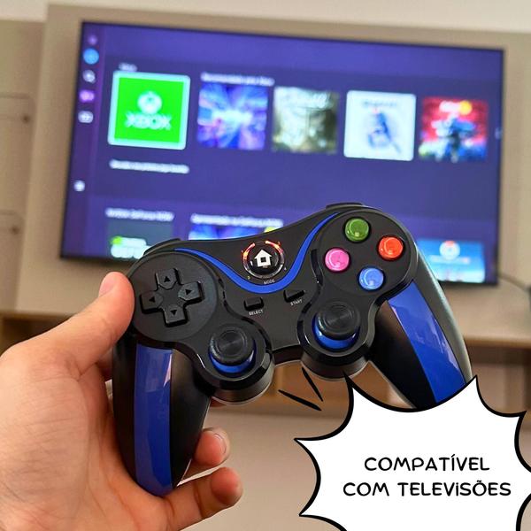 Imagem de Controle Gamepad Celular Pc Bluetooth