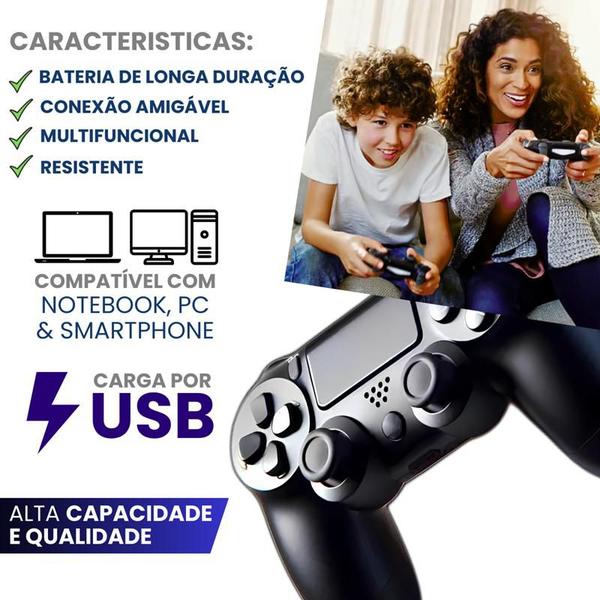 Imagem de Controle Gamer para PC, SmartTV e Console Wireless Bluetooth - Gamers E-Sports & Entretenimento