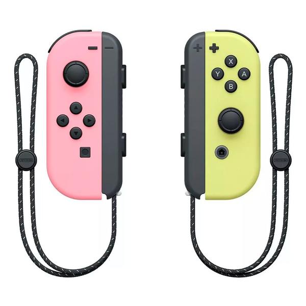 Imagem de Controle joy con l/r rosa e amarelo pastel nintendo switch