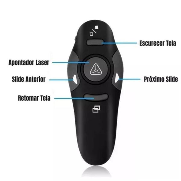 Imagem de Controle Laser Slides Caneta Usb Apresentador Data Show