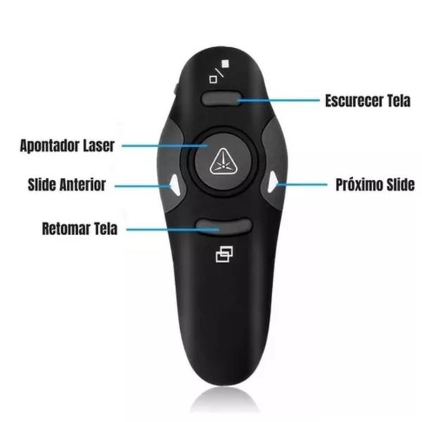 Imagem de Controle Laser Slides Caneta Usb Apresentador Data Show Top