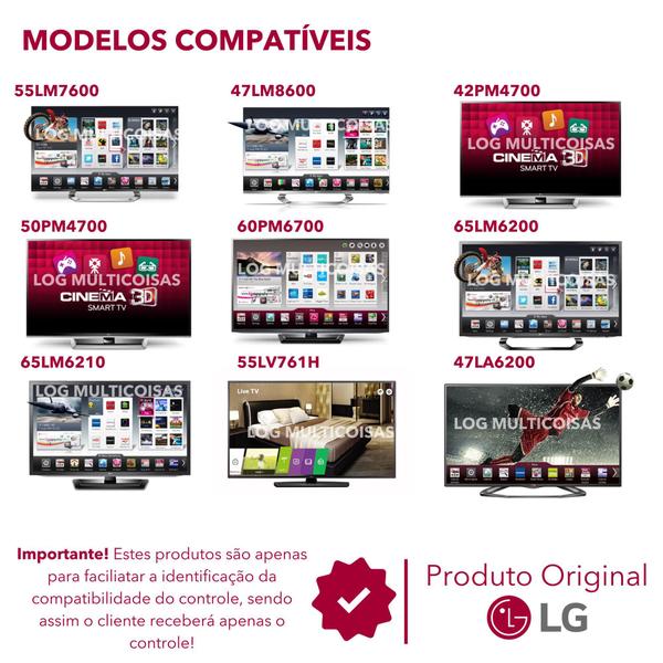 Imagem de Controle LG Smart TV 3D AKB74115501 (substituição)