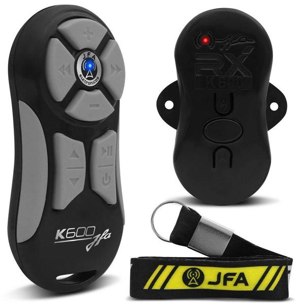Controle Longa Distância Universal JFA K600 Preto e Cinza Imagem de Controle Longa Distância Universal JFA K600 Preto e Cinza