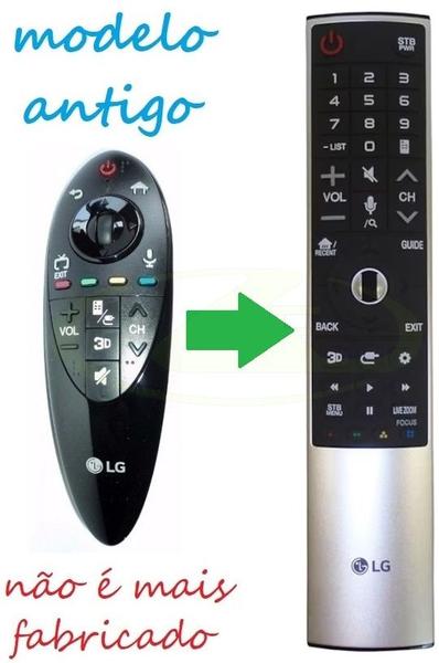 Imagem de Controle magic original lg com pilhas alcalinas repõe an-mr500 tv ub9800 65ub9800 79ub9800 84ub9800 55ec9300 65ec9700 77ec9800